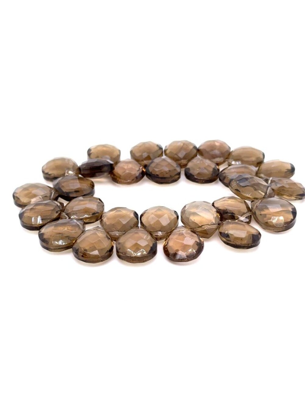 Teardrop Shaped Smoky Brown Quartz Bracelet (d)‎
